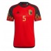 Belgium Jan Vertonghen #5 Replica Home Stadium Shirt World Cup 2022 Short Sleeve